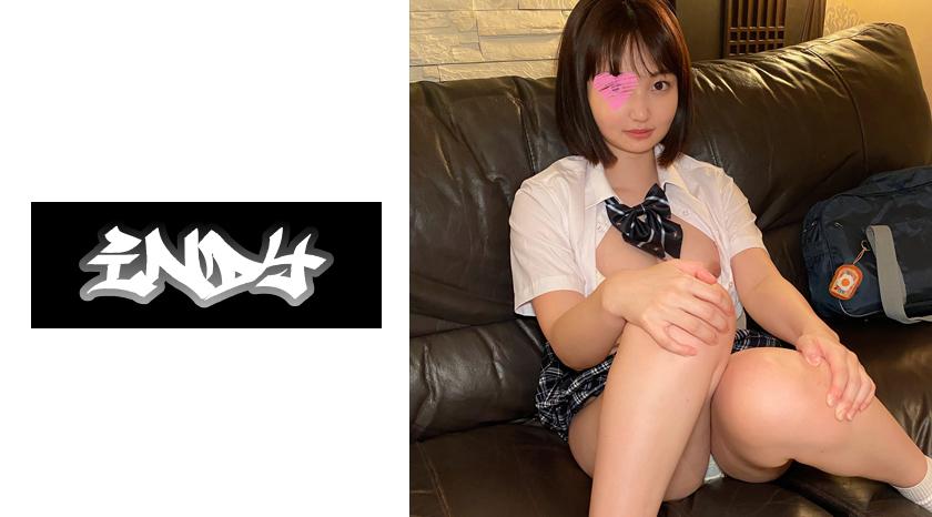 A high school girl with an unsophisticated appearance_ Inevitable pregnancy with two intense creampie shots in her loli pussy that still retains a childish innocence