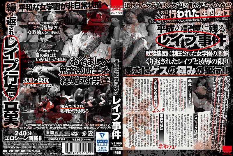 Memorable rape incident in  Heisei era