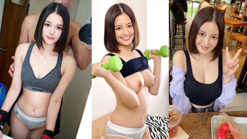 【筋トレ女子流出】凛々しさMAX(20歳) 筋肉カップルのおうちデートSEXの様子が流出 筋トレしながら愛撫、ハッスル後まんこに中出し個人撮影【身バレ厳禁取り扱い注意】