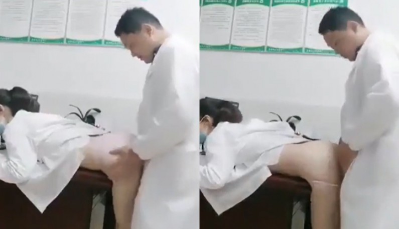 情慾急診室 小護士被醫生的大雞巴磨蹭到逼逼超癢~醫生快~病人還在外面等啊!