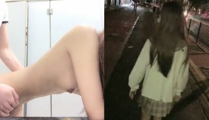 สาวน้อยวัยมัธยมและแฟนหนุ่มไปซื้อของแล้วทะเลาะกันในห้องน้ำสาธารณะ! กั้นประตูด้วยไม้กวาดเพื่อเย็ด!