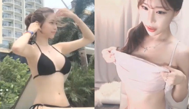 (เกาหลี)ชุดว่ายน้ำของเธอ ทำน้ำผมเดิน