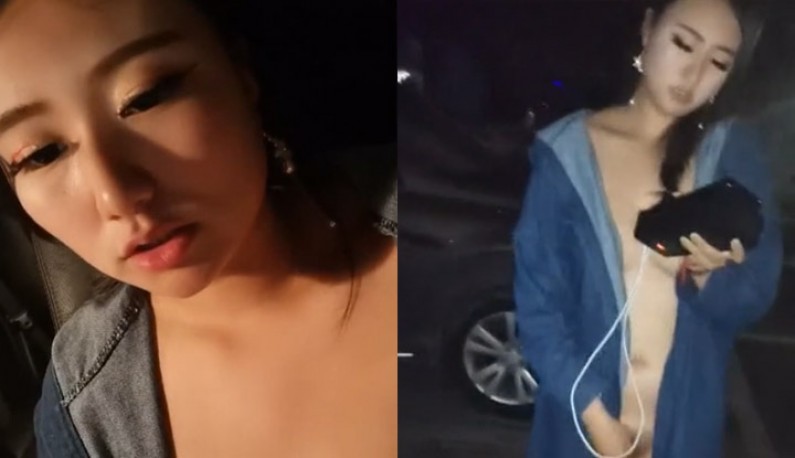 炮友說沒在新買的車上玩過,載她兜風順道滿足她的暴露癖~