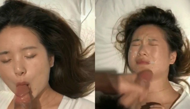 細腰豐臀萌妹子喝得醉醺醺,任憑口交抽插都不醒,只好射她一脸讓她清醒清醒~