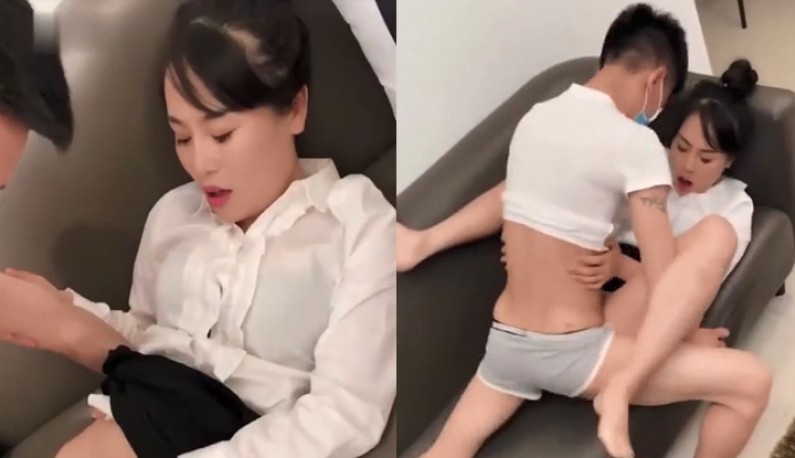 國產劇情AV~性愛用品推銷員到家裡推銷,當然要讓她來替客人試試成效如何~(MDS-0001)