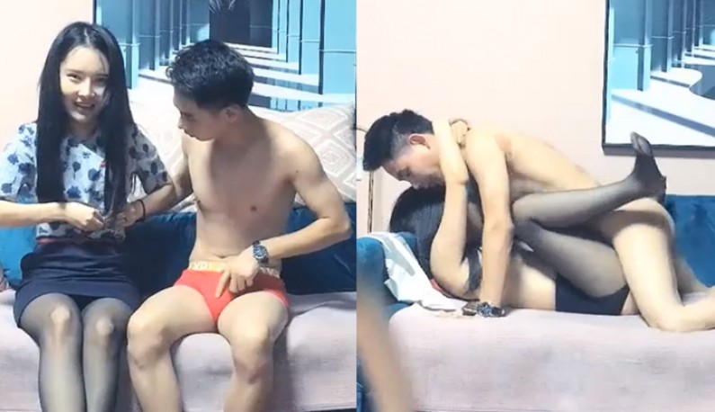 約了個性感黑絲大長腿少婦啪啪,舌吻口交開檔絲襪高跟鞋站立後入猛操