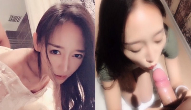 超漂亮新娘子人穿著婚紗~在酒店和老公愛愛有夠騷