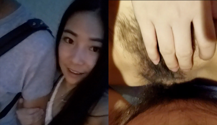 Young couples with good looks go on a trip, come back to the hotel and have sex right away