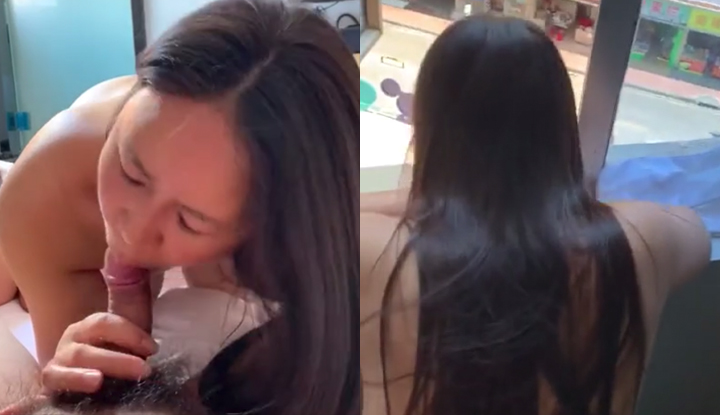 大過年約良家少婦打晨砲,邊看街景做啪啪