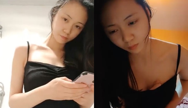 The new temperament girl masturbates while watching pornographic films ~ revealing the wetland in the black forest for everyone to see!