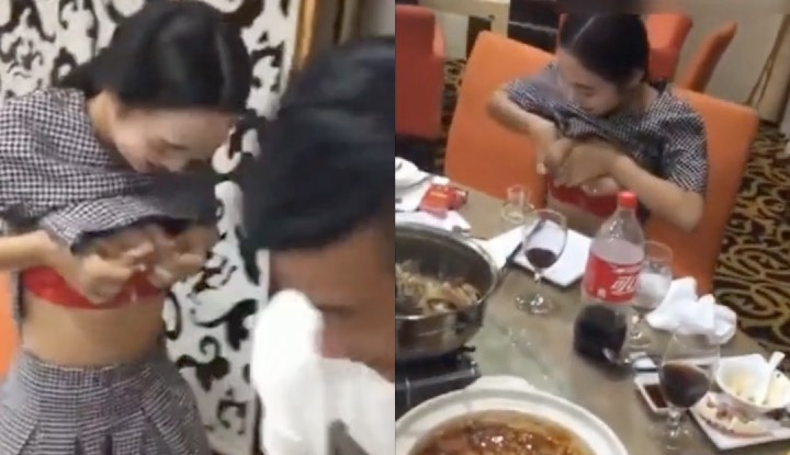 Mẹ cho con bú một cách hào phóng nhưng các bạn nam cùng lớp trêu chọc con không dám uống nữa!