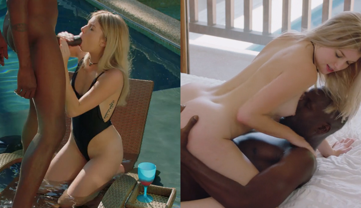 [限制級快車] 看見美女落單就前去關心，沒想到金髮美人直接在泳池進攻！