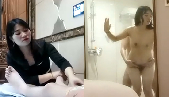 หมอนวดสาวโดนเย็ดในห้องน้ำ