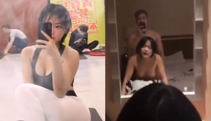 與上海健身美女性愛視頻流出~魔鬼身材令人驚嘆不已