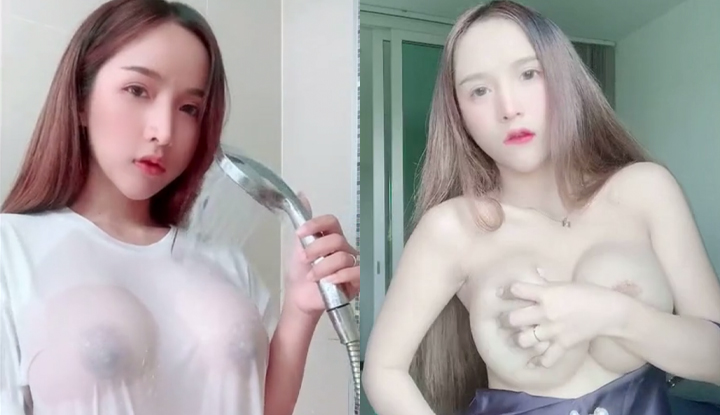 推特童颜巨乳混血網红自拍流出~兩顆大波晃得讓你眼花~