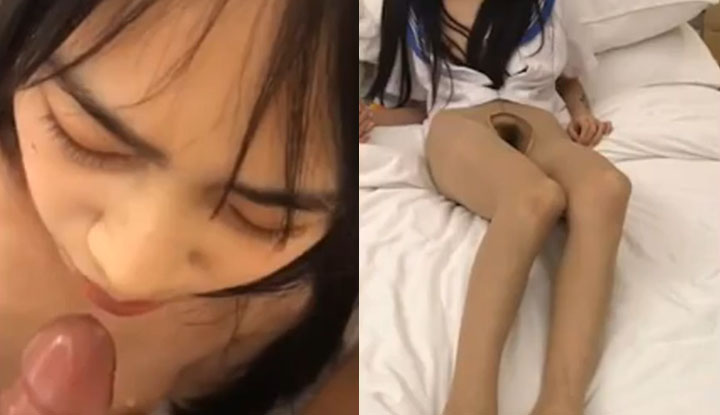 露臉顏射!雙馬尾的小妹超級可愛