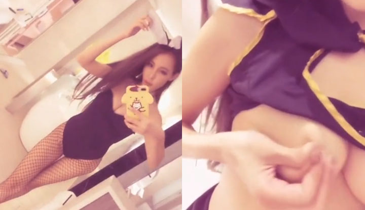 SWAG Princessdolly plays a big breasted bunny girl to seduce her male partner ~ finally gets fucked