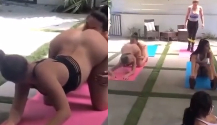 網曝門事件~做一做運動,旁邊兩人就舔起來了