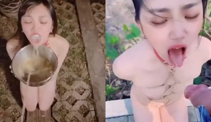 網曝門事件~極品母狗喝尿現場!