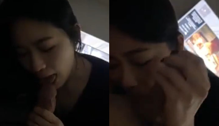 說服好久學妹終於肯幫我吹了~這臉蛋真是漂亮