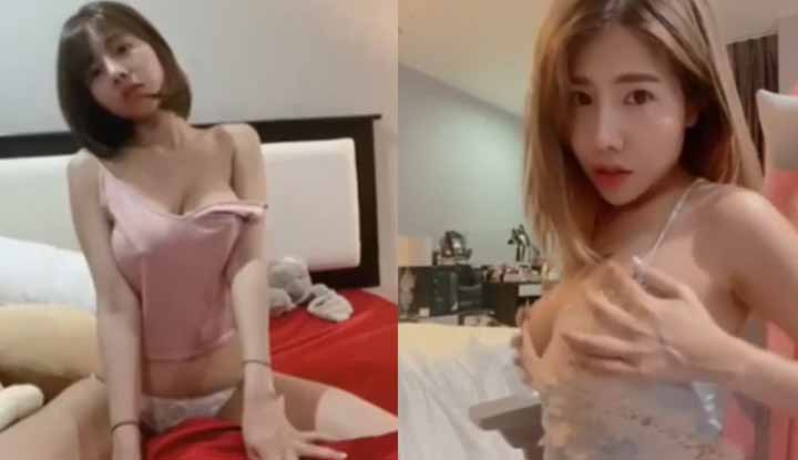 Onlyfans event of famous YouTuber DJ Pingping Pingping shows both very big breasts. with little underwear, very tempting