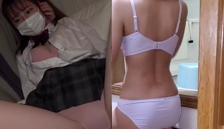 [FC2] Shy ponytail student sister in mask - Part 2 ~ After the deed, secretly films the girl taking a shower ~ (FC2-PPV-2995293_2)