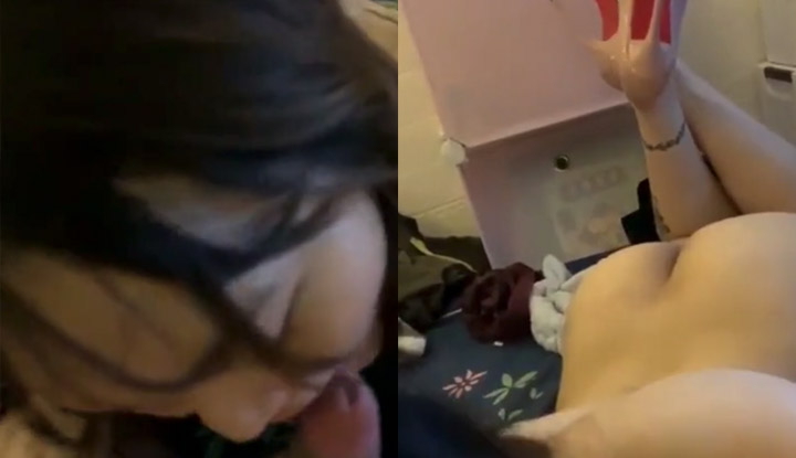 小女友有棒棒吃就開心,瞧她樂得翹起穿高跟鞋的腿~