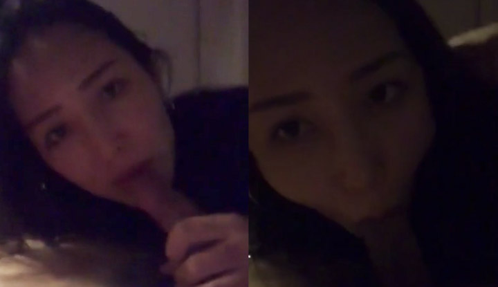 女友深夜肚子餓,居然把肉棒掏出來吃~