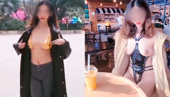推特極品長腿大奶NTR綠帽淫妻控【阿崩】~淫妻就是愛偷偷的到處曬美乳