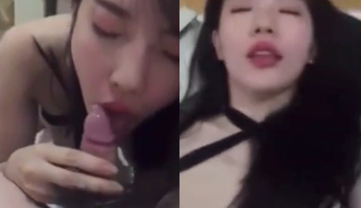 The big tits girl who pays attention to safe sex even wears a condom to blowjob.