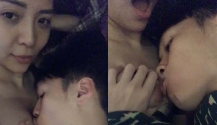The sister is actually the best bitch in private~ The breast is full of fragrance and licking like this seems to be delicious