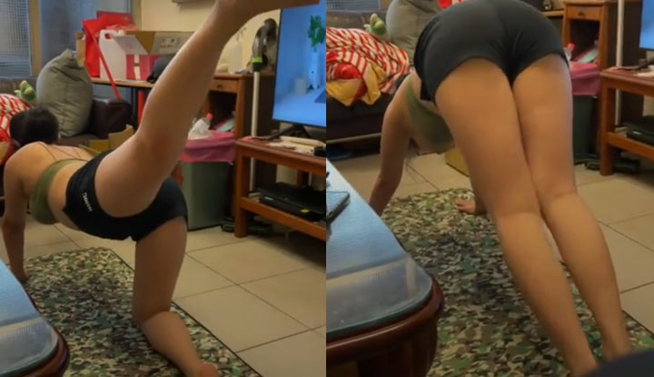 [台灣] SWAG adrena～居家瑜珈，從後面看了好誘惑～