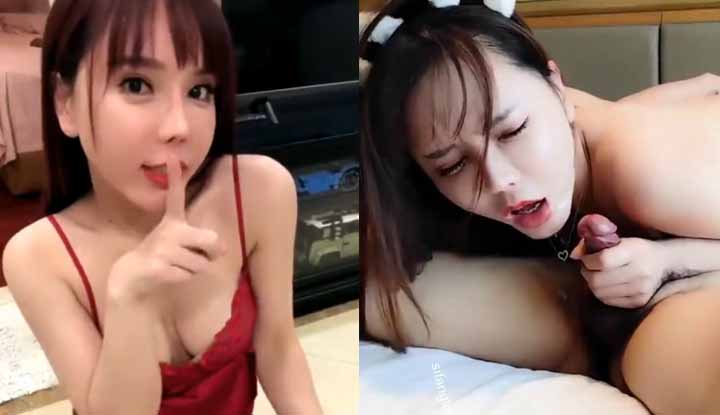 High class girls show deep throat skills