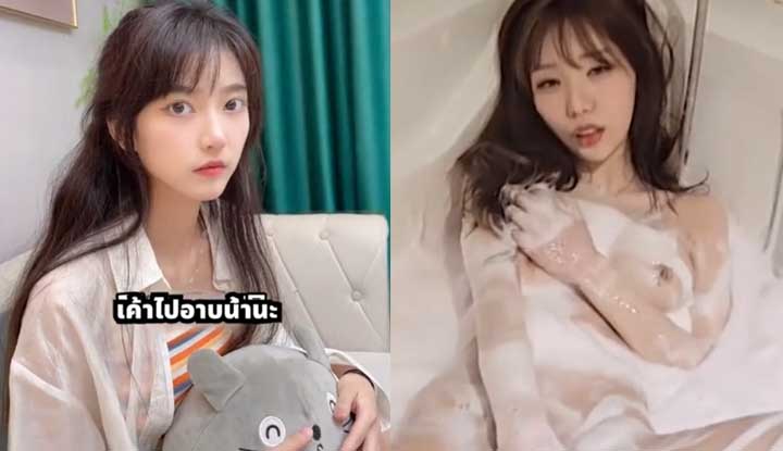 女友一直想偷看我洗澡,只好把她拉進來幫她洗洗