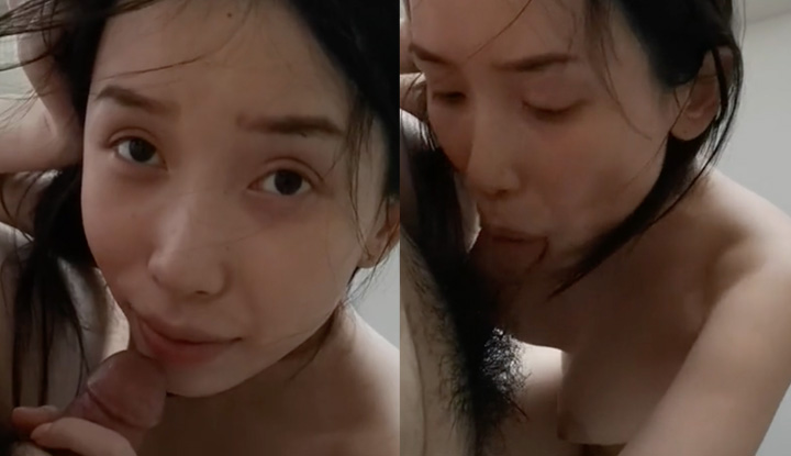 The very chest temperament girlfriend is so focused on eating dick that I really don't want to stop~