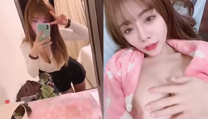 [Taiwan] The busty girl asked the owner if she was satisfied with this?