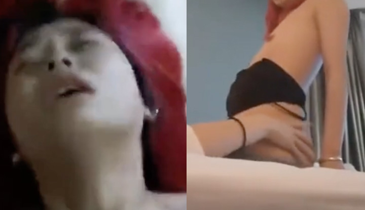 [Taiwan] A gorgeous girl usually speaks dirty, but now she can only scream when she is fucked by a cock~