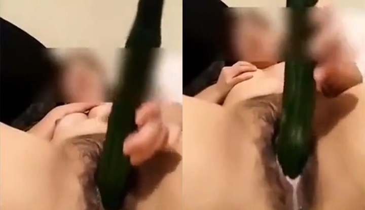 Para as meninas nas Filipinas, usar pepino pequeno é suficiente.