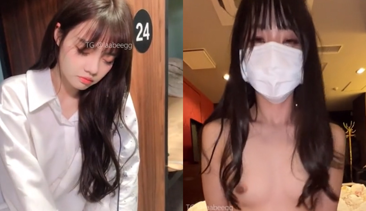 學妹在我宿舍睡著,只好趁室友都不在把她肏到高潮