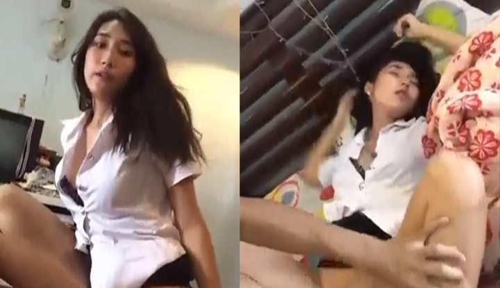 Pengurus syarikat dari Filipina pulang bekerja terus ke rumah teman seks untuk mengisi kekosongan hatinya~