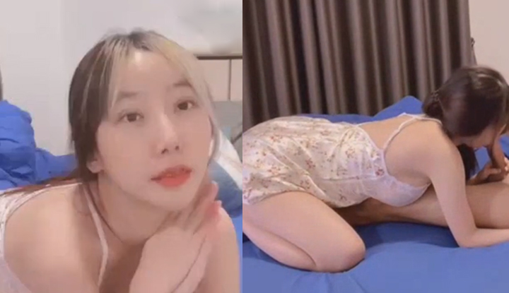 A tradução para o português brasileiro é a seguinte:
Vazou no Onlyfans highsstn, a irmãzinha bonita com peitos grandes sendo pega e fodida pelo namorado de lingerie. Quem aguenta uma provocação desse tamanho? Ele agarra e fode com força, em várias posições, enfatizando a buceta.