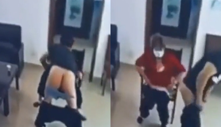 Incredible skills! Government official forgets to turn off camera,