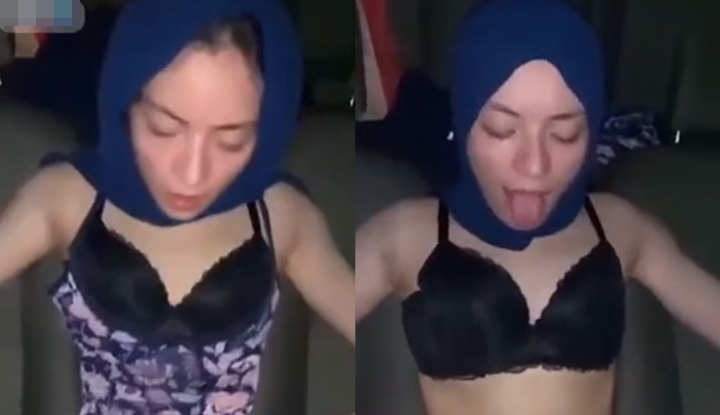 A leaked clip of a Muslim girl opening up to her young boyfriend with a big, long penis filling her up to the brim. Her slender body matches the Thai guy's specifications. The missionary position wasn't enough, so she asked for doggy style to satisfy her desires. Her waist bounced along with the rhythm of the penetration.