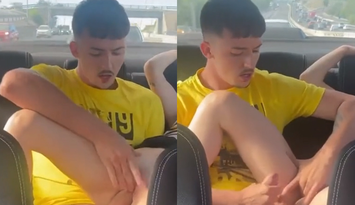 In the back seat, pick up the girl and dig, dig, dig!
