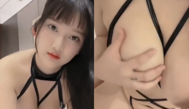 巨乳網紅小尤奈床上瘋狂擠乳自拍