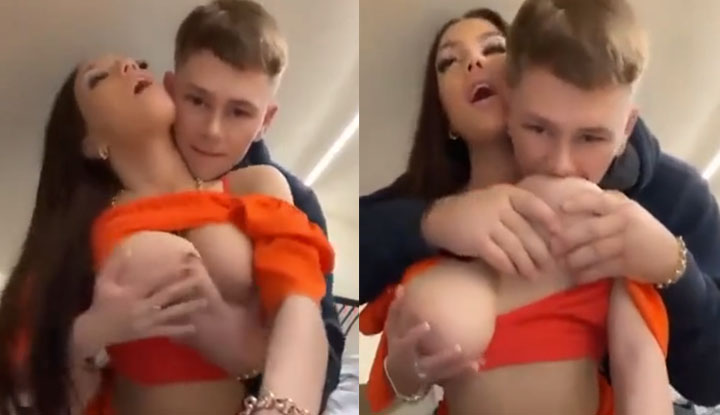 [Seksi] Paling suka bersetubuh dengan jiran tante besar susu, nikmati dua kali ganda sambil bersetubuh dan menjilat susu