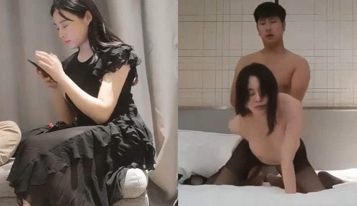 นัดเย็ดสาวกระโปรงดำ ใส่ส้นสูงให้เย็ด หน้ากระจก ยิ่งเย็ด ยิ่งเสียว