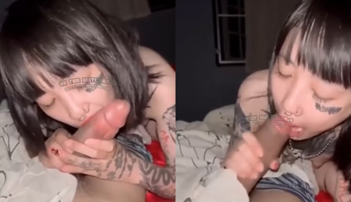 [Tailândia] Pénis grande é acariciado com prazer, penetrando a bela vagina sem pelos e desfrutando da penetração.