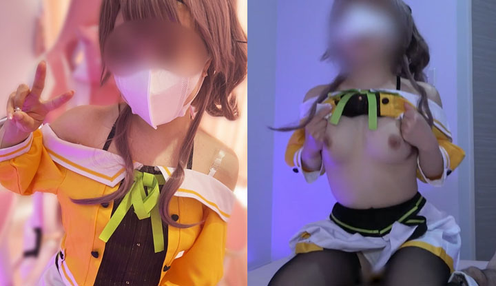 [FC2] A beautiful woman cosplaying as the Vtuber Natsuiro, the feeling of touching her F-cup breasts is really amazing (FC2-PPV-4530769)