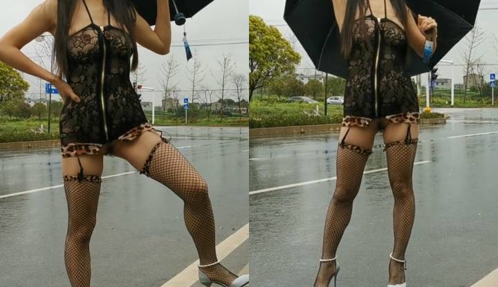 穿這樣走在路上,連鄰居都差點認不出來